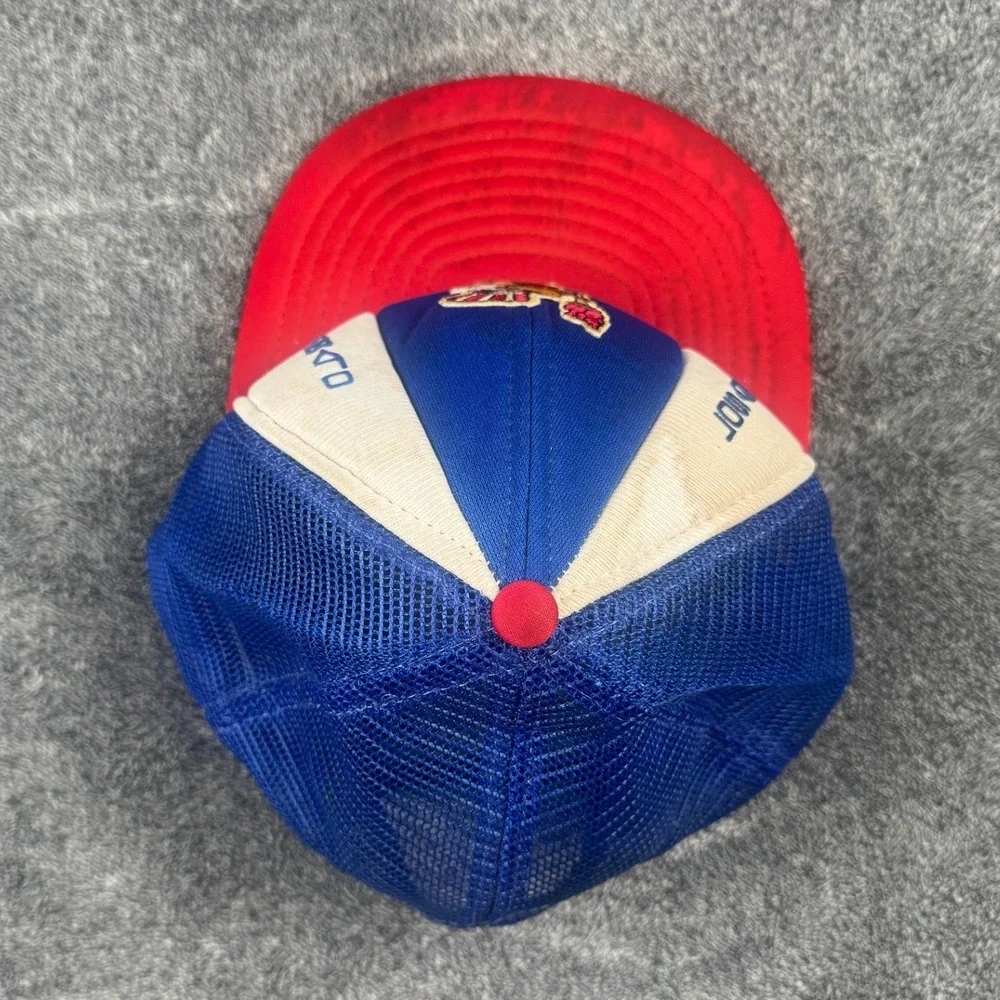 Vintage 1984 Los Angeles Olympics Sam the Eagle Trucker‎ Hat Red White Blue Mesh